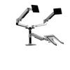 ADBWEKKF Full Motion 17-32inch Dual Monitor Holder Mount Arm +10-15.6inch Laptop Support Mechanical Spring Arm Max.Loading 10kgs(Black) view 1