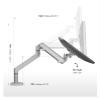 ADBWEKKF OZ-1 Aluminum Height Adjustable 17-32 Inch Monitor Holder Desk Stand Single Arm Gas Spring Monitor Mount Bracket(Dark Grey) view 3