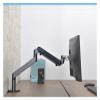 ADBWEKKF OZ-1 Aluminum Height Adjustable 17-32 Inch Monitor Holder Desk Stand Single Arm Gas Spring Monitor Mount Bracket(Dark Grey) view 4