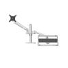 ADBWEKKF OL-3S Height Adjustable Desktop Dual Arm 17-32 Inch Monitor Holder+12-17 Inch Laptop Holder Stand Full Motion Mount Arm(Gray) view 1