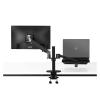ADBWEKKF OL-3S Height Adjustable Desktop Dual Arm 17-32 Inch Monitor Holder+12-17 Inch Laptop Holder Stand Full Motion Mount Arm(Gray) view 4