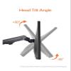 ADBWEKKF GC08-12 Desktop Monitor Mount Bracket for 13 to 27-Inch LCD Screens Rotate & Tilt Adjust Monitor Desk Stand Support(White) view 2