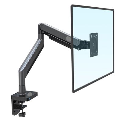 FNJTDVWS G45 Gas Spring Arm 22-40 Inch Curved Arc Screen Desktop Monitor Holder 360 Rotate 3-15kgs Monitor Mount Arm with USB 3.0(Matte Charcoal)