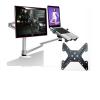 ADBWEKKF OA-7X Multimedia Desktop Dual Arm 27inch LCD Monior Holder+ Laptop Holder Stand Table Full Motion Dual Monitor Mount Arm Stand(OA-7X-A1) view 1