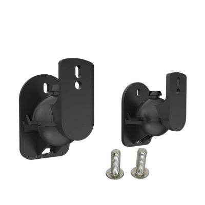 ADBWEKKF (1 Pair) SW-03B Shipping Universal ABS Plastic 5KG Tilt Sound Speaker Wall Bracket Mount Holder Stand(with Extra Screw)