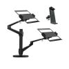 ADBWEKKF OL-10L Silver Ergonomics 10"-17" Double Laptop Stand Desktop PC Bracket Computer Notebook Mount Dual Arm(OL-10L Black) view 1