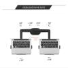 ADBWEKKF OL-10L Silver Ergonomics 10"-17" Double Laptop Stand Desktop PC Bracket Computer Notebook Mount Dual Arm(OL-10L Black) view 3