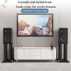 Bookshelf Speaker Stands, Desktop Audio Shock Absorber Bracket, Universal Surround Sound Speaker Stands(22x28x70cm) view 2