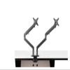 ADBWEKKF OZ-2 Dual Arm Monitor Mount Desk Stand Full Motion Aluminum 17-32 Inch Monitor Holder Gas Spring Arm Load 2-8kgs Each(Silver Grey) view 3