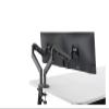 ADBWEKKF OZ-2 Dual Arm Monitor Mount Desk Stand Full Motion Aluminum 17-32 Inch Monitor Holder Gas Spring Arm Load 2-8kgs Each(Silver Grey) view 4