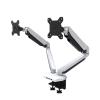 27" Full Motion Air Press Gas Strut Double LCD Tv Mount Dual Screen 360 Rotate 2 Monitor Desktop Support Holder Bracket(DL-G224B) view 3