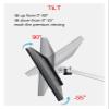ADBWEKKF OA-7X Multimedia Desktop Dual Arm 27inch LCD Monior Holder+ Laptop Holder Stand Table Full Motion Dual Monitor Mount Arm Stand(OA-7X-L) view 4