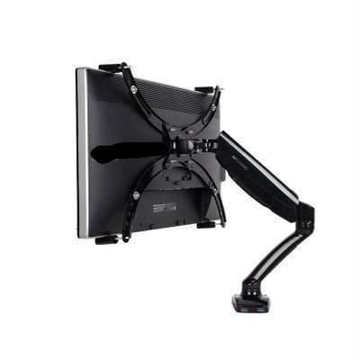 ADBWEKKF Motion Desktop 10"-27" Monitor Holder+VESA Extension Adapter for No Mounting Hole Monitor Mount Gas Arm with USB Port