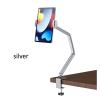 ADBWEKKF DL-TD67 Aluminum Tablet Mount Pad Phone Bracket Silver Grey Three Armfull Motion Rotate 360 Clamp 130mm-230mm(Silver) view 2