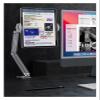 ADBWEKKF DL-TD67 Aluminum Tablet Mount Pad Phone Bracket Silver Grey Three Armfull Motion Rotate 360 Clamp 130mm-230mm(Silver) view 4