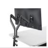 ADBWEKKF OZ-2 Dual Arm Monitor Mount Desk Stand Full Motion Aluminum 17-32 Inch Monitor Holder Gas Spring Arm Load 2-8kgs Each(Dark Grey) view 1