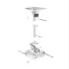 ADBWEKKF 13.6kg Full Motion Tilt Swivel Aluminum Projector Ceiling Long Mount Bracket Rack(White) view 1