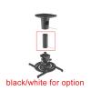 ADBWEKKF 13.6kg Full Motion Tilt Swivel Aluminum Projector Ceiling Long Mount Bracket Rack(White) view 2