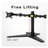 ADBWEKKF 10"-30" Dual Monitor Holder Mount Arm Full Motion LED LCD Computer Display Stand Max.Loading 10kgs Each Head D2D view 4