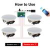 STUDIOFINIX 6.5 Inch Bluetooth Ceiling Speakers,600W 2-Way System with Wall Amplifier,for Home Theater, Living Room,Office,Kichten,Study Room,Basement,Covered Patio and Flush Mount (4 Speakers) view 2