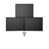 ADBWEKKF M2037 Desktop Triple Monitor Holder Support Aluminum Full Motion Triple Monitor Arm Loading 8kgs with 70cm Stand Pole view 3