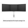 ADBWEKKF M2037 Desktop Triple Monitor Holder Support Aluminum Full Motion Triple Monitor Arm Loading 8kgs with 70cm Stand Pole view 4