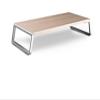 ADBWEKKF ID-20 Aluminum Alloy Desk Monitor/Notebook/Laptop Stand Space Bar Anti-Slip Desk Riser Loading 12kgs(Light Brown) view 1