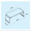 ADBWEKKF ID-20 Aluminum Alloy Desk Monitor/Notebook/Laptop Stand Space Bar Anti-Slip Desk Riser Loading 12kgs(Light Brown) view 3