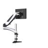 27" 5-16kg Heavy Gauge Full Motion Air Gas Spring LCD Tv Table Mount Double Monitor Stand Big Base 400mm view 2