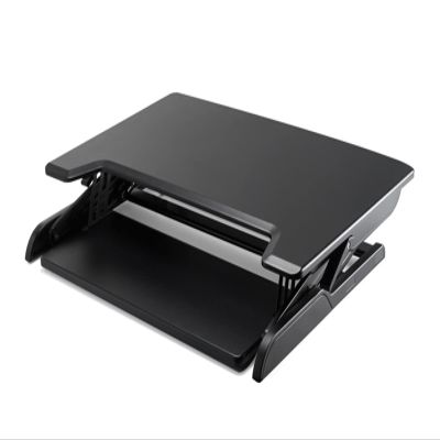 ADBWEKKF ID-36 Height Adjust Sit Stand Desk Riser Foldable Laptop Desk Notebook/Monitor Holder Stand with Keyboard Tray(Black)