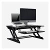 ADBWEKKF ID-36 Height Adjust Sit Stand Desk Riser Foldable Laptop Desk Notebook/Monitor Holder Stand with Keyboard Tray(Black) view 2