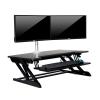 ADBWEKKF ID-36 Height Adjust Sit Stand Desk Riser Foldable Laptop Desk Notebook/Monitor Holder Stand with Keyboard Tray(Black) view 3
