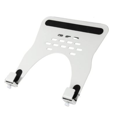 ADBWEKKF LP-1 Aluminum 10-16" Universal Notebook Bracket Laptop Holder Cooling Hole 75x75 100x100 Monitor Mount pad clampTray Black White(White)