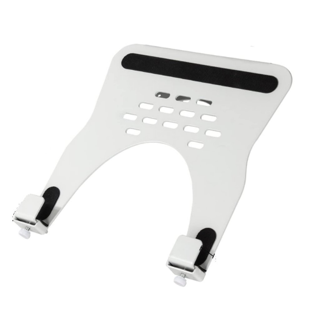 ADBWEKKF LP-1 Aluminum 10-16" Universal Notebook Bracket Laptop Holder Cooling Hole 75x75 100x100 Monitor Mount pad clampTray Black White(White)