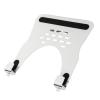 ADBWEKKF LP-1 Aluminum 10-16" Universal Notebook Bracket Laptop Holder Cooling Hole 75x75 100x100 Monitor Mount pad clampTray Black White(White) view 1