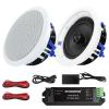 STUDIOFINIX 6.5 Inch Bluetooth Ceiling Speakers,160W 2-Way System, Wired Surround Sound for Living Room, Office,Kichten,Study Room,Basement,Covered Patio and Flush Mount view 1