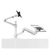 ADBWEKKF OL-3L PRO Aluminum Height Adjust Desktop 17-32 Inch Monitor Mount Gas Spring Arm+12-17 Inch Laptop Holder Stand Full Motion(OL-3L-PRO-S) view 1