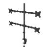 ADBWEKKF Desktop Clamping Full Motion 360 Degree 3-4-6 Monitors Holder 10"-27" LCD LED Monitor Mount Arm Loading 9.9kgs Each Head(3 Monitor Holder) view 2