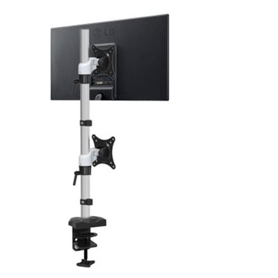 700mm High 10-27" Monitor Clamp Desktop Stand LCD Tv Table Mount Double Monitor Desk Support Dual Screen Led Bracket LCD Holder(Clamp Base)