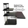 ADBWEKKF Sit/Stand Desk Riser Three Level Height Adjustable Lightweight Standing Laptop Desk Notebook/Tablet PC/Monitor Holder Stand(White) view 4