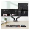 ADBWEKKF F160 Gas Spring 360 Degree Desktop 17"-27" Dual Monitor Holder Arm with USB3.0 Monitor Mount Bracket Load 2-9kg Each(with Two USB3.0) view 4