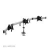 ADBWEKKF Aluminum Alloy Desktop Clamping/Grommet Triple Display Monitor Holder Bracket Full Motion Three Screen Monitor Mount view 3