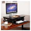 ADBWEKKF M1M Height Adjustable Sit Stand Desk Riser Foldable Laptop Desk Notebook/Monitor Holder Stand with Keyboard Tray(Black) view 3