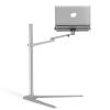 ADBWEKKF UP-8A Multifunction Computer Floor Stand for All 12-17" Laptop/Tablet PC/Smartphone Holder Height Aadjust Laptop Desk(Silver) view 1