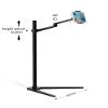 ADBWEKKF UP-8A Multifunction Computer Floor Stand for All 12-17" Laptop/Tablet PC/Smartphone Holder Height Aadjust Laptop Desk(Silver) view 4