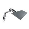 ADBWEKKF Tilt Full Motion Aluminum Air Press Gas Spring Dual Arm LCD Desktop Mount Swivel Monitor Table Stand Clamp with Notebook Tray(DL-GM112FC-LP60) view 1