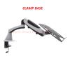ADBWEKKF Tilt Full Motion Aluminum Air Press Gas Spring Dual Arm LCD Desktop Mount Swivel Monitor Table Stand Clamp with Notebook Tray(DL-GM112FC-LP60) view 3