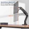 ADBWEKKF F100A Monitor Desk Mount Full Motion 360 Rotate Swivel Monitor Arm with Gas Spring for 39;-35''Monitors from 3 To12kg view 4