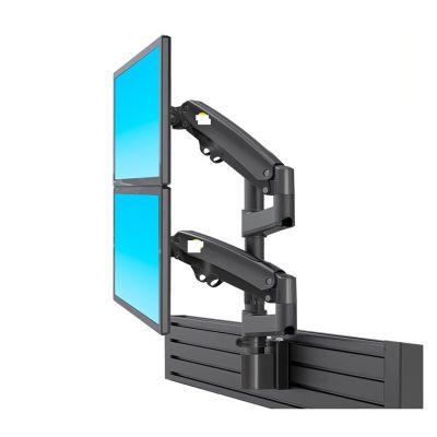 ADBWEKKF M80 Dual Monitor Holder Ergonomic 22-32" LCD LED Screen Slot Mount Bracket Load 2-12kgs Each Arm(Black)