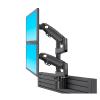 ADBWEKKF M80 Dual Monitor Holder Ergonomic 22-32" LCD LED Screen Slot Mount Bracket Load 2-12kgs Each Arm(Black) view 2